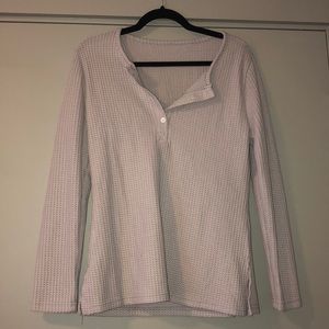 Waffle knit top